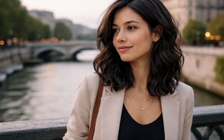 Frisuren für feines Haar mit sanften Wellen tragen